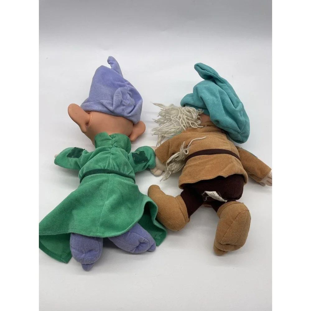 Vintage Mattel Disney Sleepy‎ And Dopey Seven Dwarfs Dolls 1993 Snoring Rattle